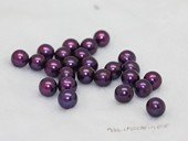 lpb1017 50PCS 6-7mm AA dark purple round freshwate loose pearl wholesale