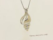 Swpm080 Sterling silver Wish pearl pendants (cages) wholesale